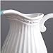 Jomop Decorative Pitcher, Embellished Pitcher Ceramic Vase Home Decor Gift (9.8 in, White)