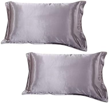 DEHMAN Satin 600 TC Pillowcase (Grey_King)