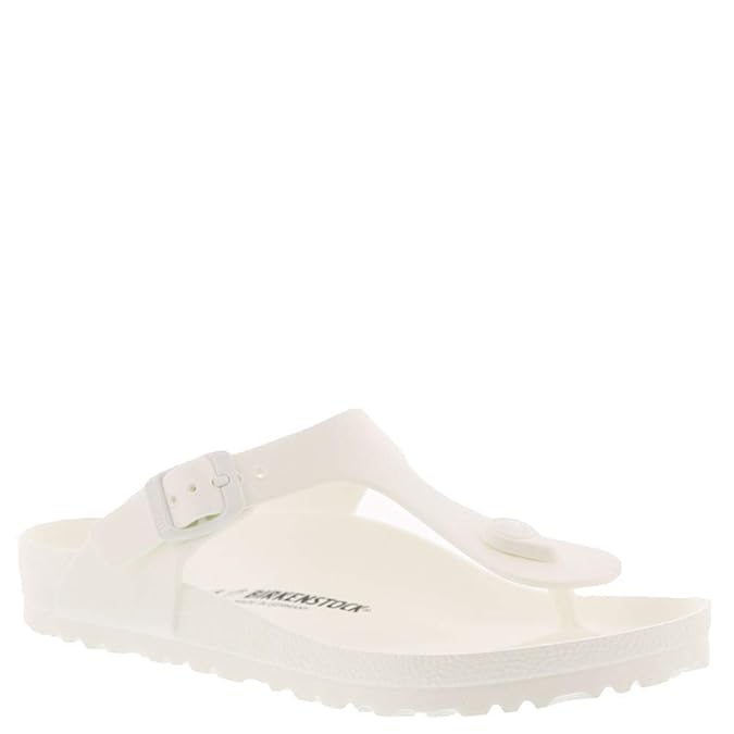 Amazon.com | Birkenstock Essentials Unisex Gizeh EVA Sandals White 38 N EU (US Women's 7-7.5 