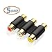 Cable Matters 5-Pack Gold Plated 3-RCA Coupler