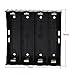 abcGoodefg 18650 Battery Holder with Pin, 4 Slots 3.7V 18650 Battery Holder Storage Box Case 3 Pack