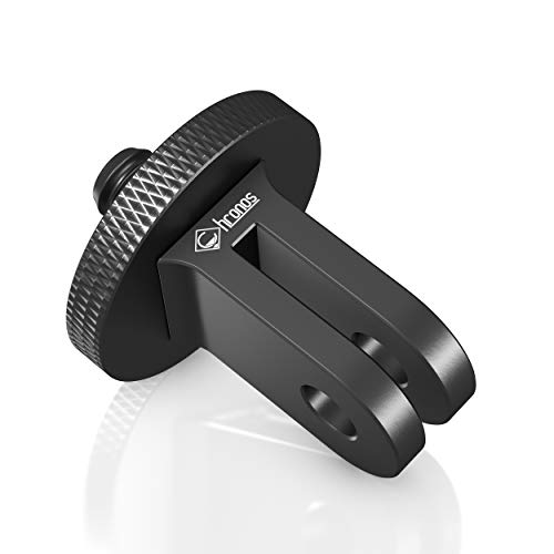 Chronos Camera Mount Adapter for GoPro Ecosystem - ¼-20 Conversion Adapter for GoPro Mounting System - Full 100% CNC Aluminum Metal - Mount Your Camera to Any GoPro Mount Accessory