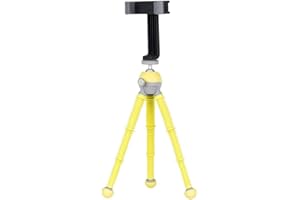 JOBY PodZilla Medium Kit, Flexible Tripod with GripTight 360 Phone Mount, Phone Tripod from The Creators of GorillaPod, Compatible with iPhone, Smartphones and Action Cameras, up to 1Kg, Yellow