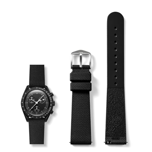 LDDAL Watch Bands for Moonswatch Watch，Silicone Quick Release Watch Strap Compatible with Omega X Swatch Moonswatch Speedmaster 20mm Men Women Watch Band Replacement
