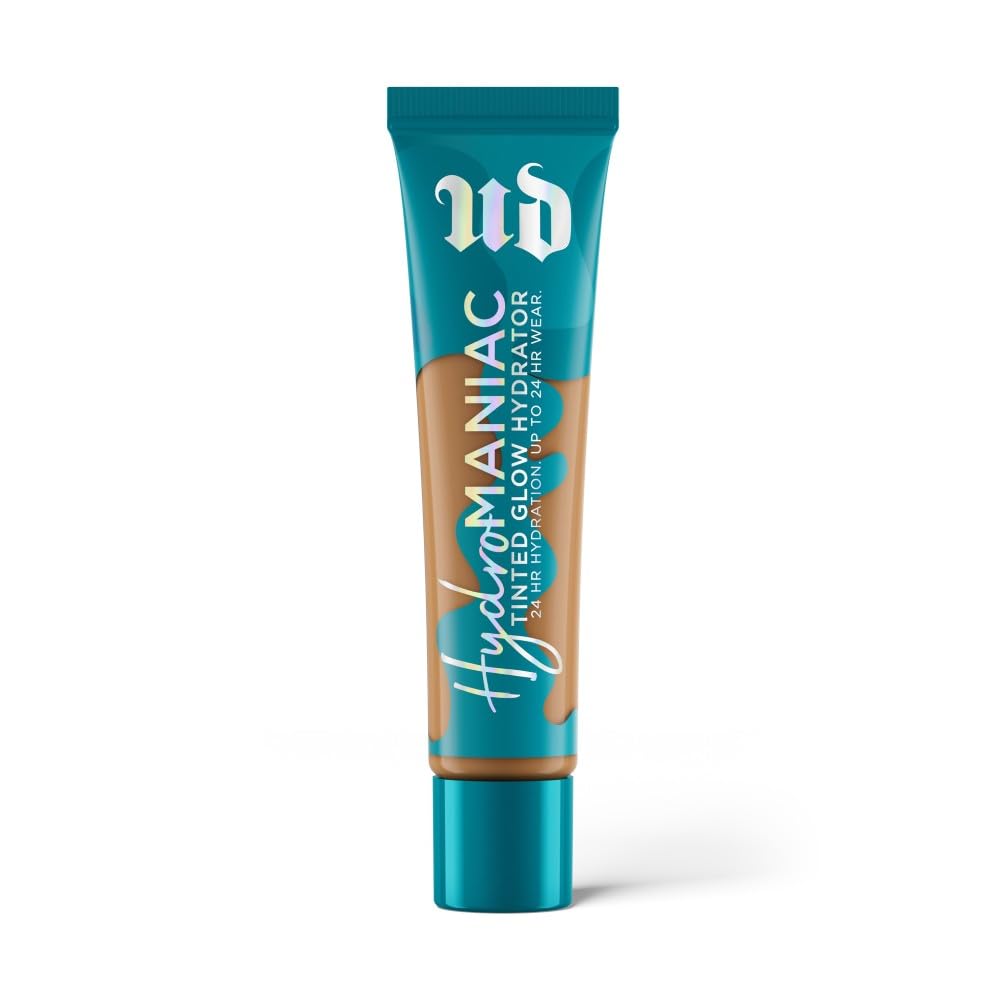 Urban Decay Stay Naked Hydromaniac Tinted Glow Foundation, Buildable Medium Coverage, Vegan Formula*, Shade: 60, 35ml