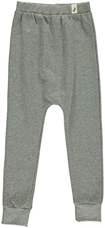 PopUpShop Organic Cotton For Girls and Boys Baggy Grey Pants 6 Grey