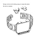 bayite Stainless Steel Bands with Frame Compatible with Blaze, Rhinestone Bling Replacement Accessory Straps Women, Silver
