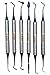 Dental Composite NON STICK filling Instruments Kit (6 PCS BLUE) glass ionomer by Wise Linkers