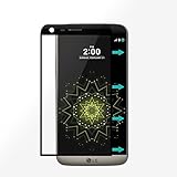 LG G5 Screen Protector, BONGEEK Edge-to-Edge Full Coverage Tempered Glass Screen Protector [9H Hardness Featuring Anti-Scratch] [Ultra High Definition Invisible] - Black