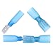Hilitchi 100Pcs Nylon Heat Shrink Fully Insulated Female Male Spade Wire Electrical Crimp Terminal Quick Wiring Connector (50 Male 50 Female Connectors Blue / 16-14AWG)