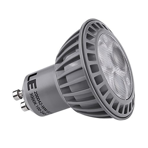 LE 5W MR16 GU10 LED Bulbs, 50W Halogen Bulbs Equivalent, Not Dimmable, 350lm, Warm White, 3000K, 38Â° Beam Angle, Standard Size, Recessed Lighting, Track Lighting, Spotlight, LED Light Bulbs