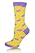 ICONOFLASH Casual Printed Bundle Crew Socks, Assorted Colors, Packs of 6 (Argyle Rabbits, Size 9-11)