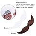 Whaline 48 Pack Novelty Fake Mustaches Self Adhesive Halloween Christmas Mustache Set