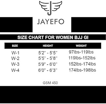 Jayefo Womens Ibjjf Legal Bjj Ultra Light Brazilian Jiu Jitsu Gi W Preshrunk Soft Fabric Free Belt Pearl Weave 2 Years Warranty W1 Amazon Ae