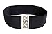 Modeway Womens Ladies Wide Elastic Stretch Corset Waist Cincher Decorative Belts For Women Dresses Costume (Black M-L)