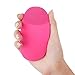 Kingta Silicone Waterproof Makeup Facial Brush,Cleanser and Massager-Dirt, Oil, and Sweat Removal(Pink)