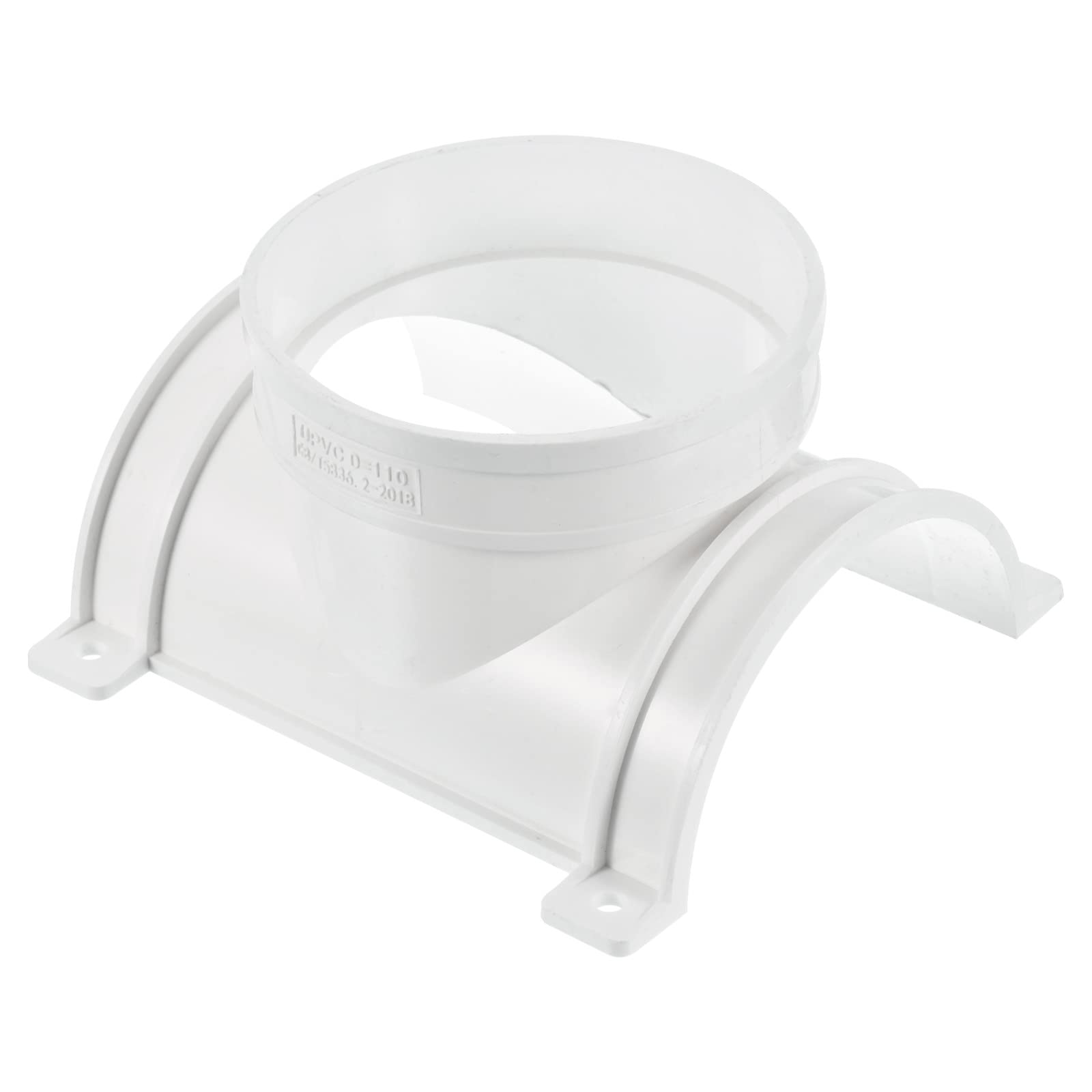 PATIKIL 110x110mm ID PVC Pipe 3-Way Saddle Tee Kit, 1 Pack Fitting Tube Connector Adapter Junction for Garden Irrigation