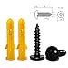 BSTEAN Wall Mount Bottle Opener with Free Color Matching Mounting Screws (Black)