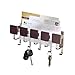 InterDesign 94271 Formbu Wall Mount Key and Mail Rack in Espresso
