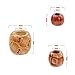 YUEAON 300pcs 10mm/12mm/17mm Natural Painted Wood Beads Round Loose Wooden Bead Bulk Lots Ball for Jewelry Making Bracelet Necklace DIY Craft Hair Dreadlock Macrame Accessories Supplies Assorted
