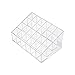 Adorox 1pc of 24 Stand Transparent Acrylic Trapezoid Makeup Cosmetic Lipstick Lip Gloss Display Stand Organizer Office Supplies (Clear (1 Piece))