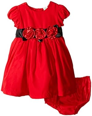 Baby Girls' Red Rose Dress and Panty