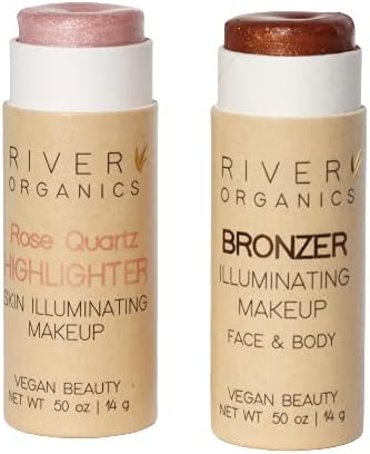 Vegan Highlighter & Bronzer Sets. Eco-friendly Packaging. 0.50 oz