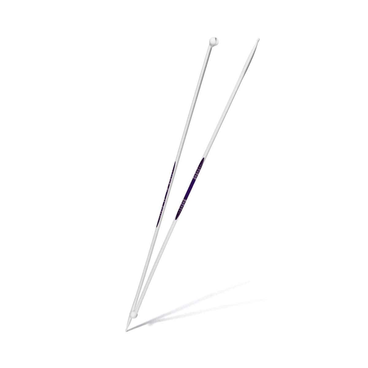 Prym Single-Point Ergonomic Knitting Pins/Needles, Metal, Multi-Colour, 8 mm, 35 cm Length, 1-Pair