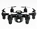 NiGHT LiONS TECH X800S 6 Axis Gyro Headless 2.4G Mini RC Pocket Drone Quadcopter 3D Roll Auto Return(Black)