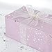 LaRibbons 1 inch White Sheer Organza Ribbon with Gold Glitter Metallic for Decoration, Craft, Gift Wrappping - 10 Yard/Spool