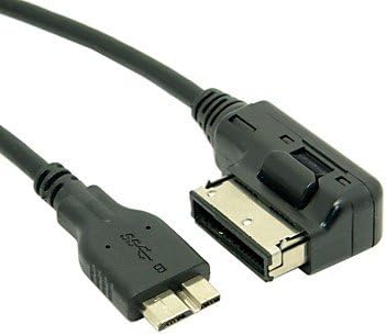 azazaz Media In AMI MDI Micro USB 3.0 Charge Adapter Cable For Car VW AUDI 2014 A4 A6 Q5 Q7 &amp; NOTE3 S5 IBM thinkpad 8
