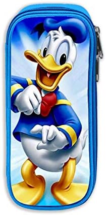 Pencil Case, High Capacity Donald Duck Print Pens Pouch Bag Cosmetic Bag