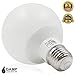 TORCHSTAR G25 LED Globe Light Bulbs, 5.5W Equivalent 60W, 500LM Dimmable, UL & Energy Star Listed, 2700K Soft White, Round Vanity Light Bulbs, Damp Rated, E26 Base, Pack of 3