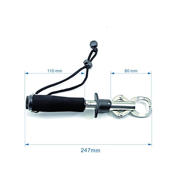 Phileex-Fishing-Scale-Gear-Fish-Lip-Grip-Grabber-Holder-Gripper-with-Scale-Stainless-Steel-Portable-for-Outdoor-Fishing