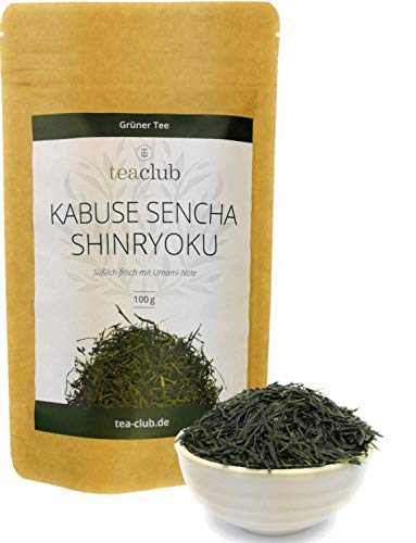 Grüner Tee Sencha First Flush Kabusecha Lose 100g, Grüntee Japan Kabuse Sencha Shinryoku, Japanese Green Tea TeaClub