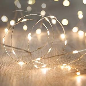 JANISH Wholesale 3 Meter Battery Operated Silver String LED Lights 30 LED, Decorative Strings, Fairy Lights, Light Color…