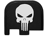 Fixxxer Rear Cover Plate Fits Glock 43 G43 9mm ONLY, TACTICAL SKULL Design