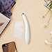 F01 Eye Massager Sonic Anti-aging Heated Wrinkle Pen for Puffiness, Dark Circles, Battery Powered - White&Silver