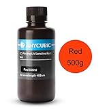 ANYCUBIC 3D Printer Resin, 405nm SLA UV-Curing Resin with High Precision and Quick Curing & Excellent Fluidity for LCD 3D Printing - 500ML/Red 