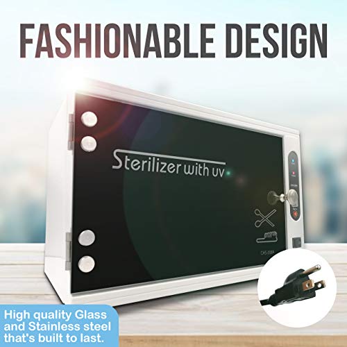 [PROFESSIONAL] Sterilizer for Salon, UV Sanitizer Box, Sterilizer Machine Ultraviolet Tool Sterilizer Cabinet Medical Sterilizer Stainless Tray - Thumbnail 4