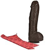 Doc Johnson - Bam - Huge 13 Inch Realistic Cock with Removable Vac-U-Lock Suction Cup Base - Massive 8.5 Inch Girth - Harness and F-Machine Compatible Dildo - Black