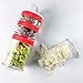 Fitlosophy Red Twist-and-Lock Travel Portion Control Containers, 4pc