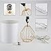 COTULIN Small Table Lamp,Gold Bedside Lamps for Bedroom Nightstand,Modern Hollowed Out Base Table Lamp with White Fabric Shade for Living Room,Small Desk Lamp