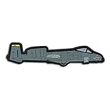 BASTION Tactical Combat Badge PVC Morale Patch Hook and Loop Patch - A-10 Jet Plane (Gray)