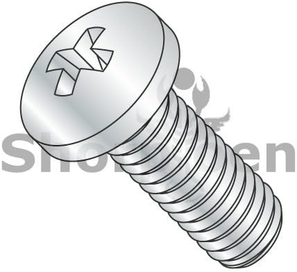 Din 7985 A ISO 7045 Metric Phillips Pan Machine Screw Zinc M4-0.7 x 20 BC-M420D7985A (Box of 2000) weight 10 Lbs