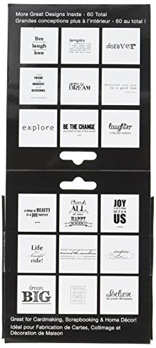 image for Darice Coordination's 60 Sheet Vellum Quotes and Titles, Inspire Theme