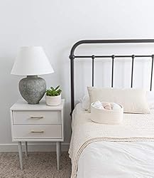 OrganiHaus 3-Pack White Cotton Rope Baskets for