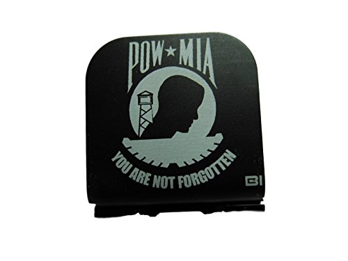 POW MIA You Are Not Forgotten Laser Etched Hat Clip Black