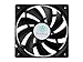 Silverstone Tek 120mm High Airflow and Less Noise with 9-Bladed Design Computer Case Fan Cooling, Clear FN121-P