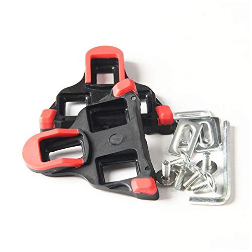 AOLVO Bike Cleats, Compatible with SPD-SL Cleats Covers 6 Degree Float Self-Locking Cycling Pedals Iding Durable Indoor Bicycle Road Bike Bicycle Splint Set